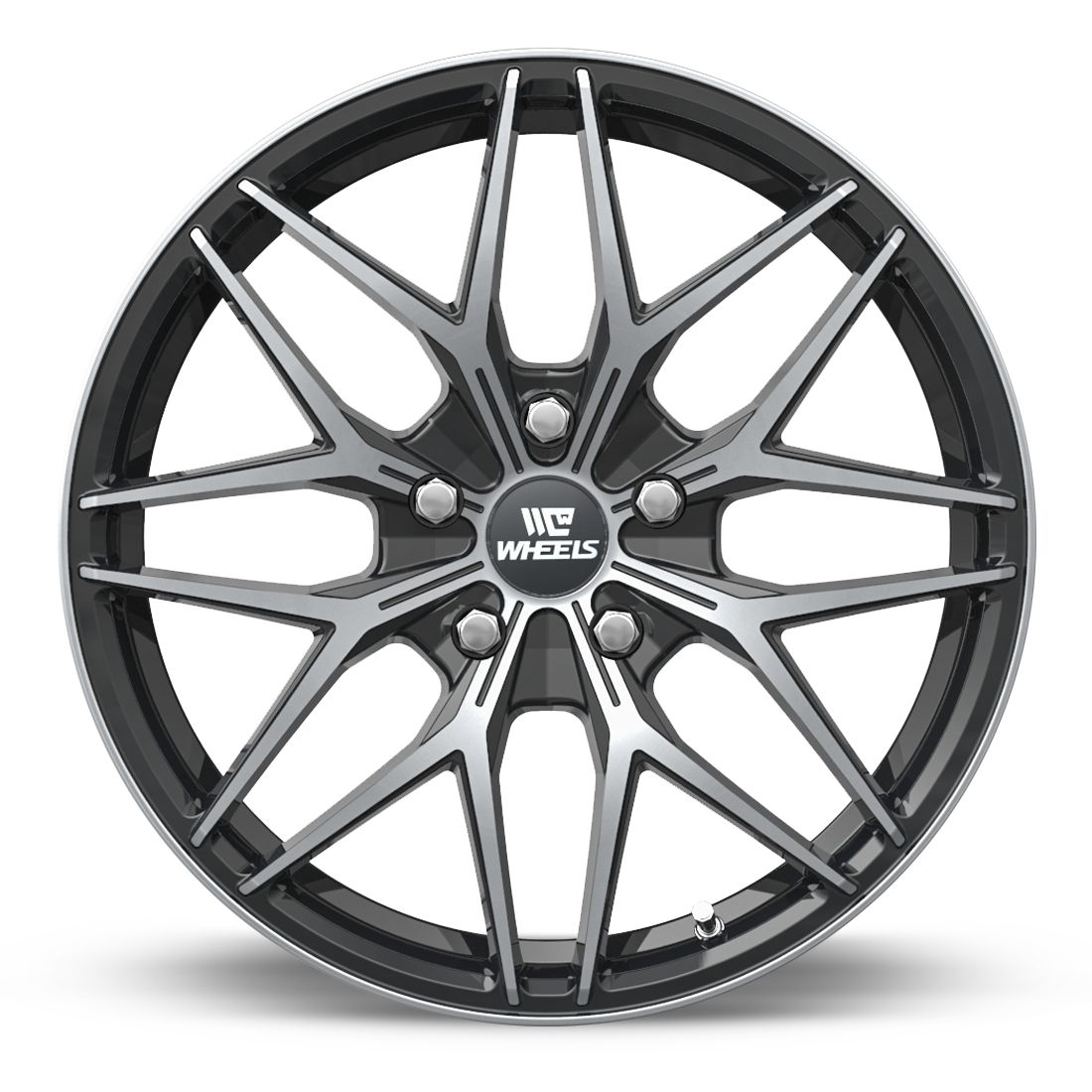 C-WHEELS - APOLLO - 16X7 - GLOSS BLACK MACHINED