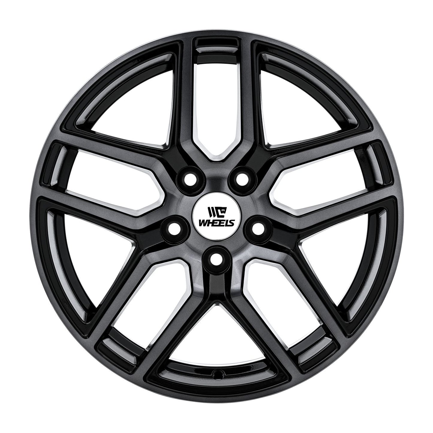 C-WHEELS - ATLAS - 17X7 - BLACK MACHINED GREY