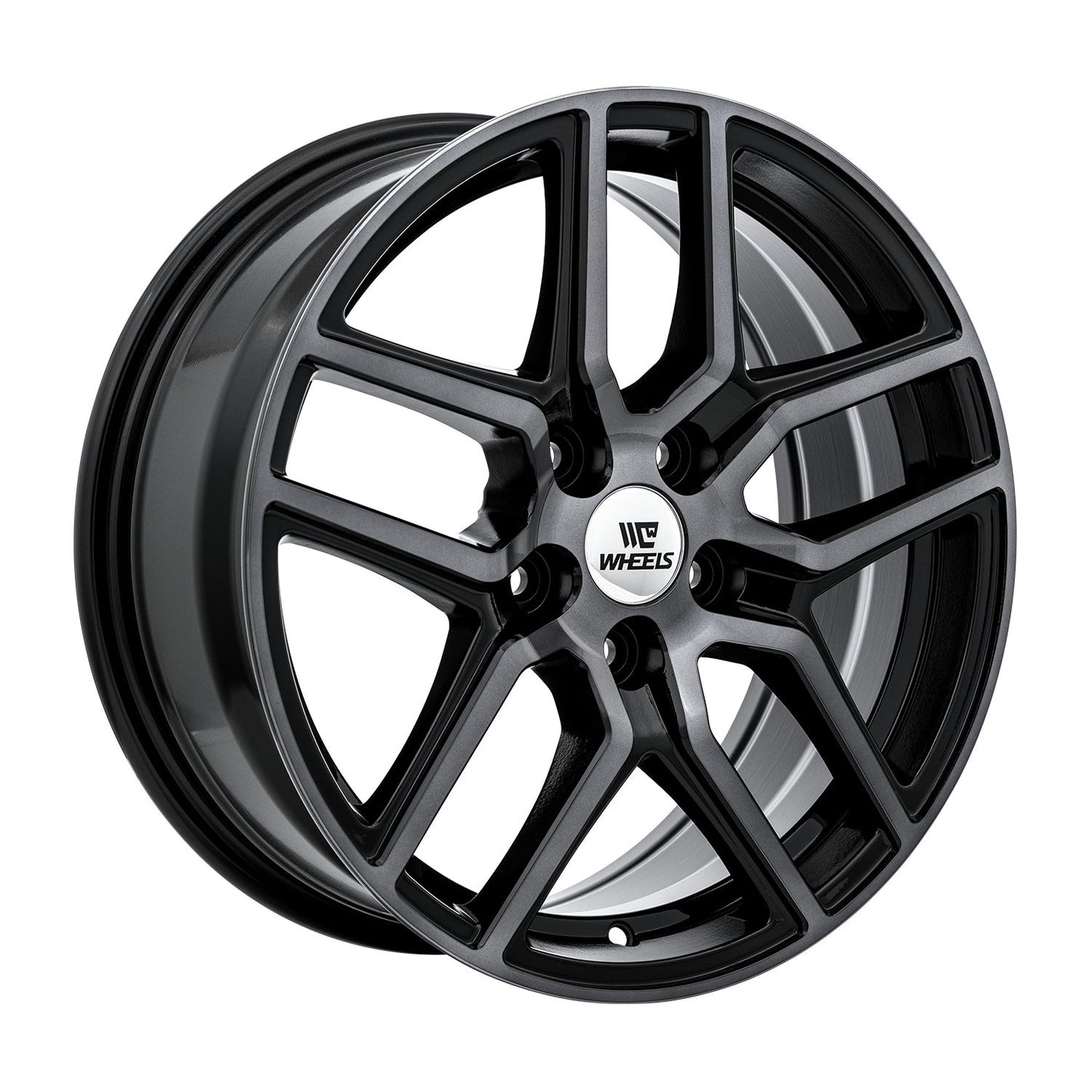 C-WHEELS - ATLAS - 17X7 - BLACK MACHINED GREY