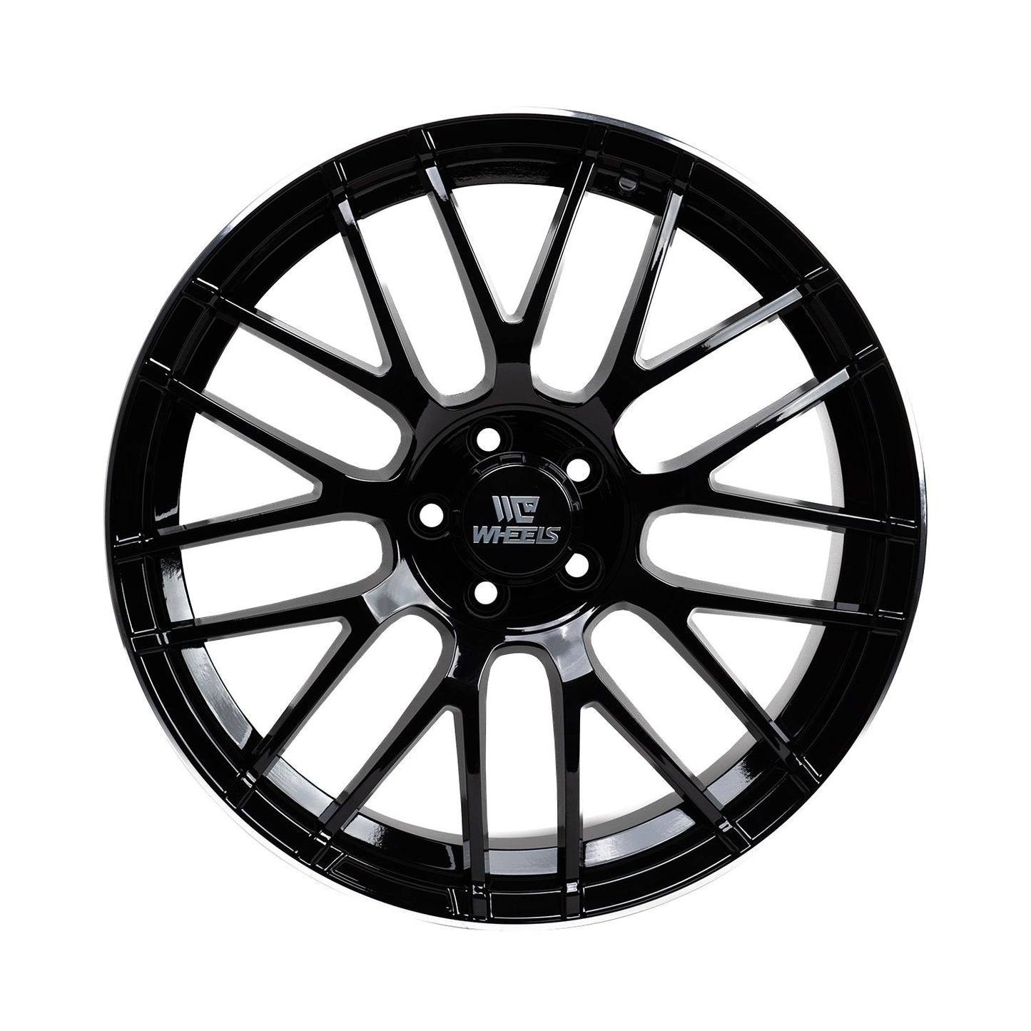 C-WHEELS - OE INSPIRED - MB-2 - 19X8.5 - GLOSS BLACK WITH MACHINED LIP