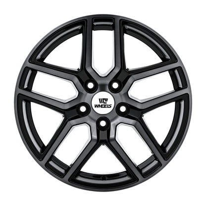 C-WHEELS - ATLAS - 17X7 - BLACK MACHINED GREY
