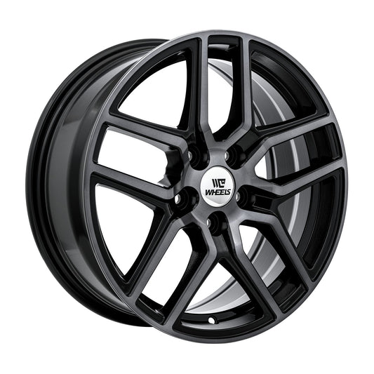 C-WHEELS - ATLAS - 17X7 - BLACK MACHINED GREY
