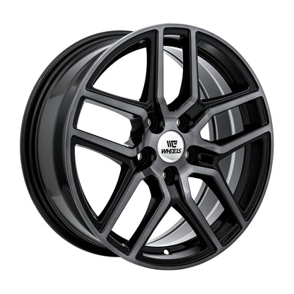 C-WHEELS - CW - ATLAS - 17X7 - BLACK MACHINED GREY