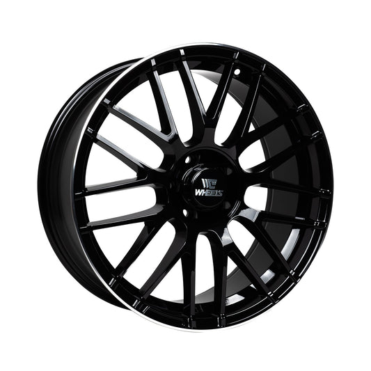 C-WHEELS - OE INSPIRED - MB-2 - 19X8.5 - GLOSS BLACK WITH MACHINED LIP