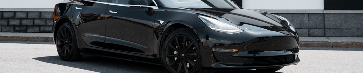 Photo of a Tesla vehicle on c-wheels alloy.